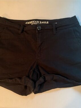American Eagle Outfitters Black High-Waist Women's Shorts